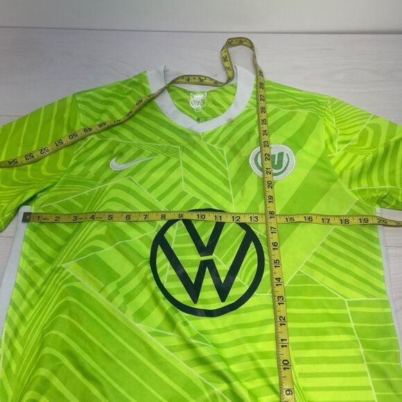 VfL Wolfsburg Nike Jersey Mens Large 2022-23 Home Bundesliga Soccer Football Kit - Picture 5 of 8